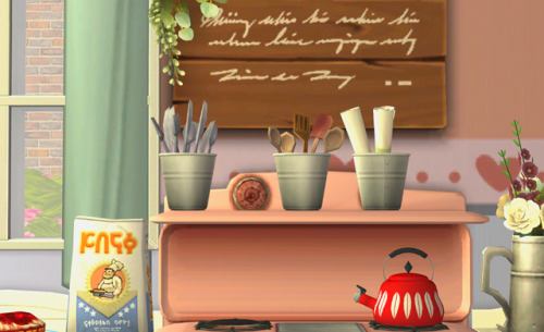 Clutter by litttlecakes from the PTS Rustic Romance pack.Inclued are the wooden wall sign (12 recolo