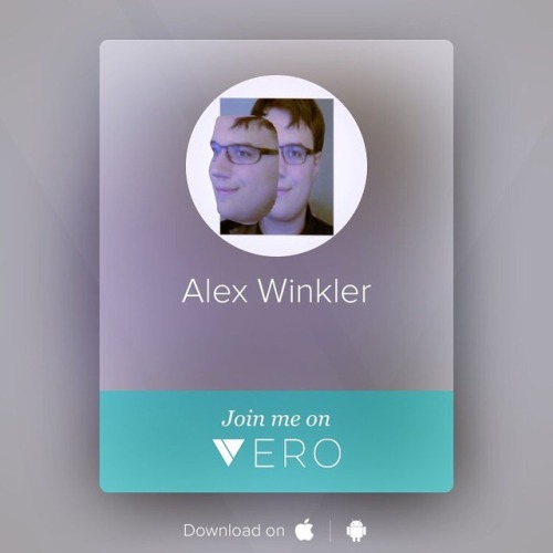 Getting on the vero bandwagon! Kind of liking it so far. Super buggy but the UI is nice. Also you do