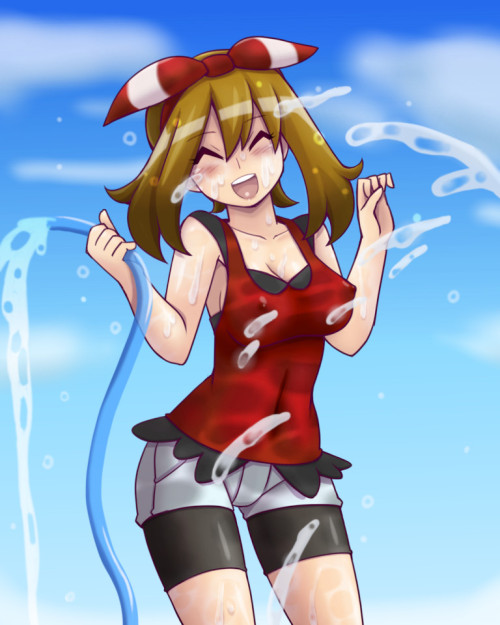 bluedragonkaiser:  pokegirlparadise:  宛楢蕪吉  Just one little scene inspired this. I…  in may~ < |D’“”