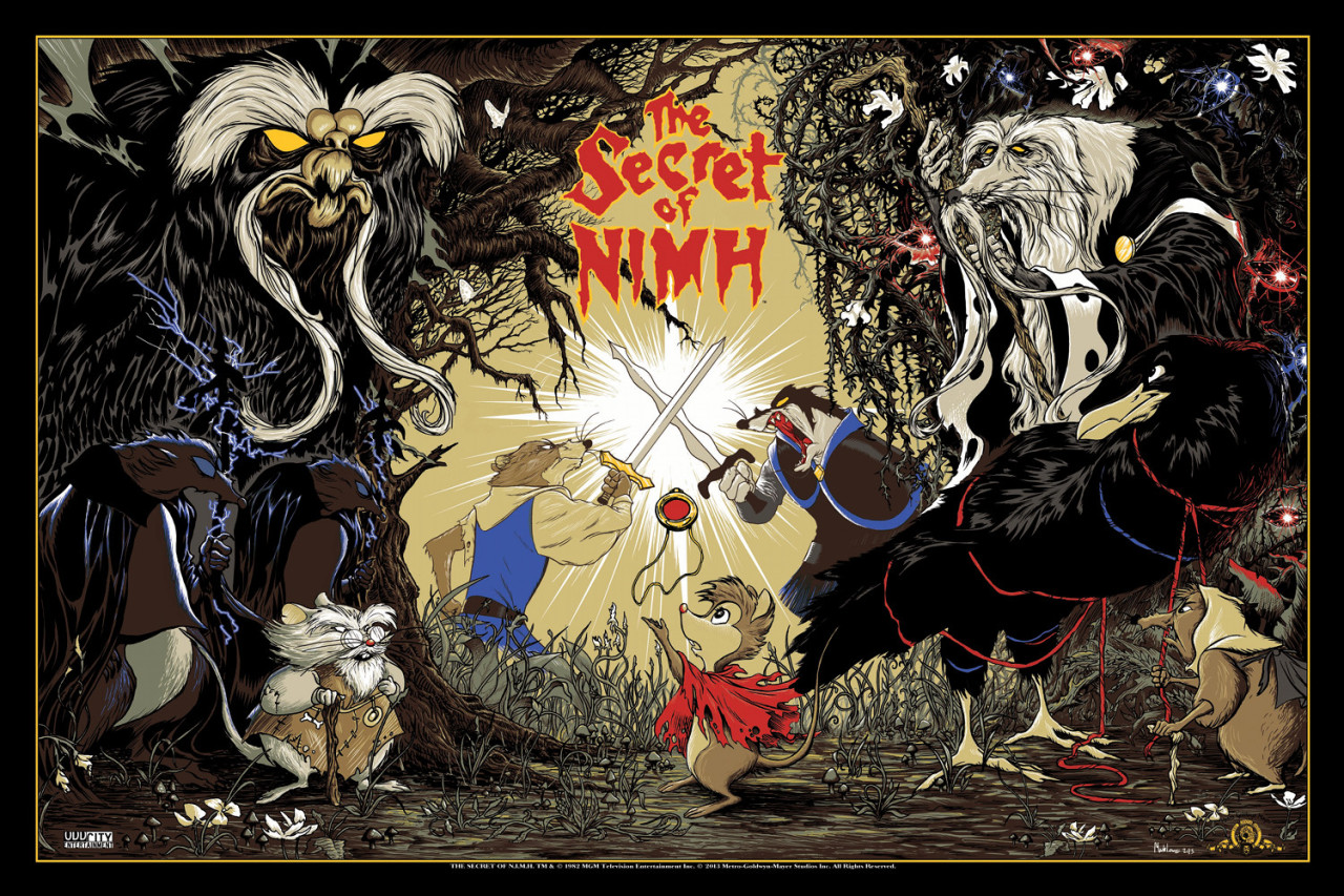 xombiedirge:  The Secret of Nimh by Mark Lone / Facebook 36” X 24” 10 color