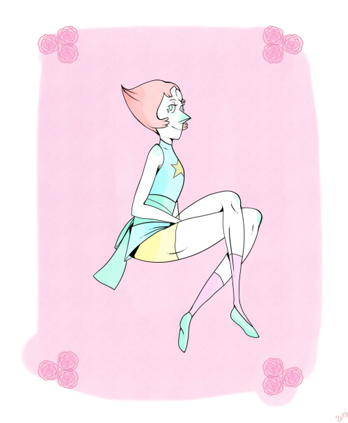 mackerelandsquid:  Pearl done mostly for lineart practice. <3 