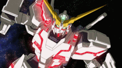 mecha-gifs:  Spotlight Sunday: Unicorn Gundam