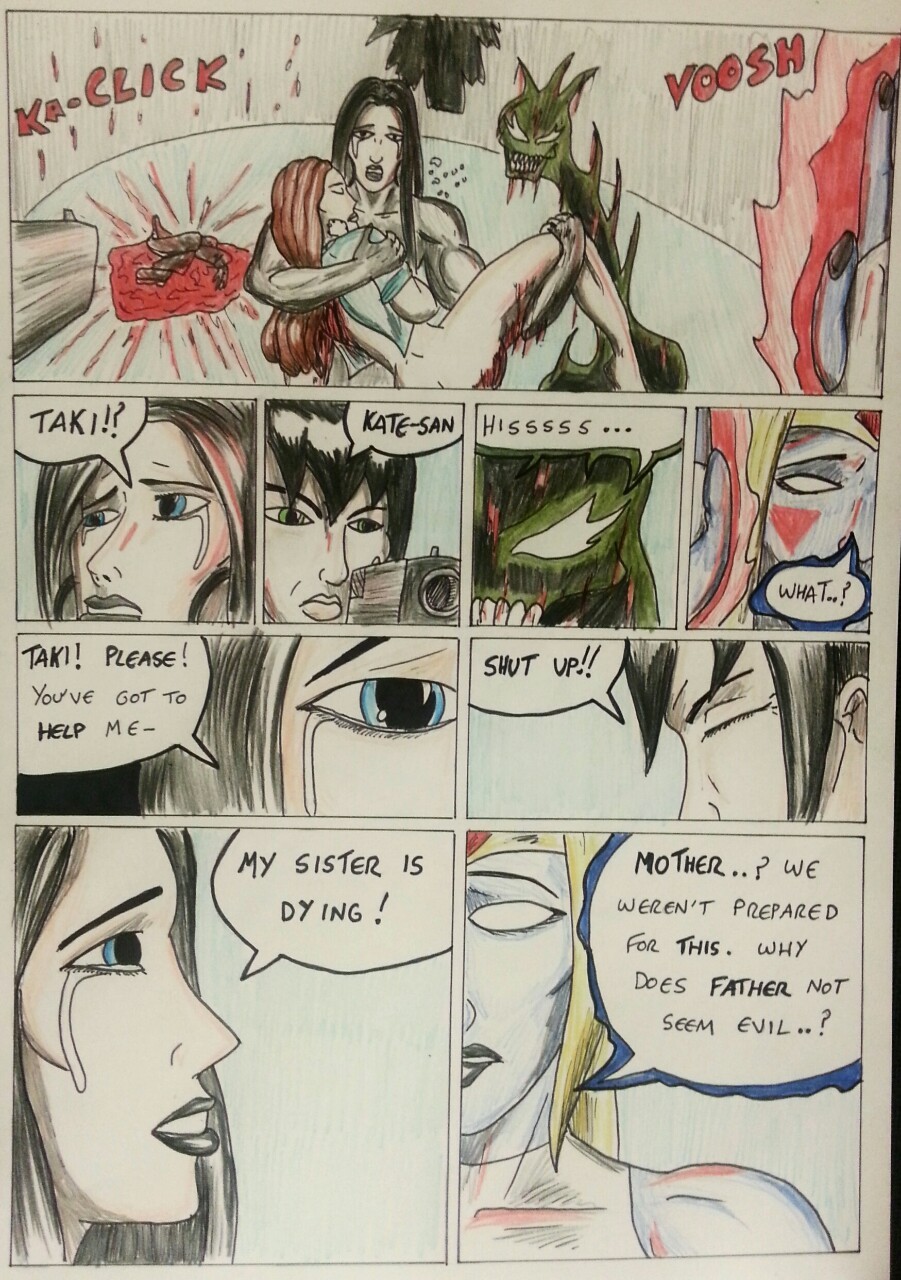 Kate Five vs Symbiote comic Page 108  I cannot describe how proud I am of this page.