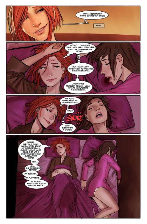 nebezial-asheri:  i have been told that i am the worst self promoter ever…   fine, here is a bare minimum effort! sunstone books 1 to 3 are available in comic books tores that decided to stock them. if you have a good comic book store, support them!