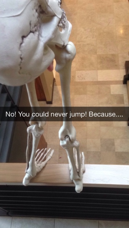spoopytime-meeko:  coopercinno:  #humerus  this site’s obsession with skeletons and bone-related puns is a serious source of amusement for me and there may come a day when I am tired of it but it is NOT THIS DAY so don’t stop 