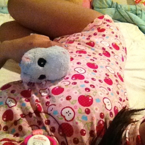 :D Today I was very comfortable in my diaper and onesie :D
