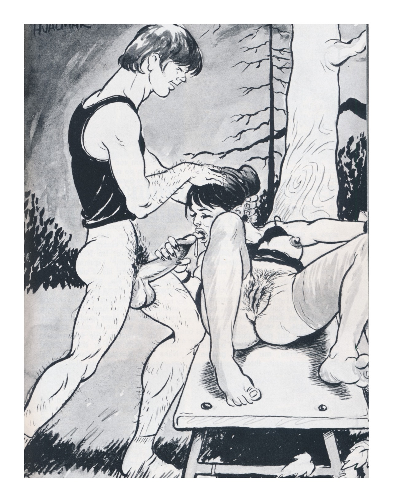 xxxtoonsclub:  agracier:  illustration from a 1970s Swedish sex magazine …   Swedish