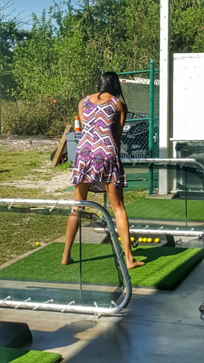 stephanie-mason-my-hotwife: Fore! Just busting balls, they should be blue