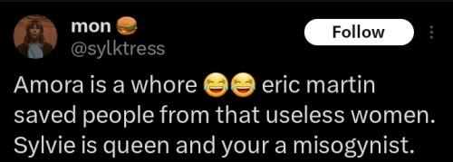 Sylvie Stans Being The Biggest Misogynists In Existence And Then Calling Us Misogynists Because We Don't