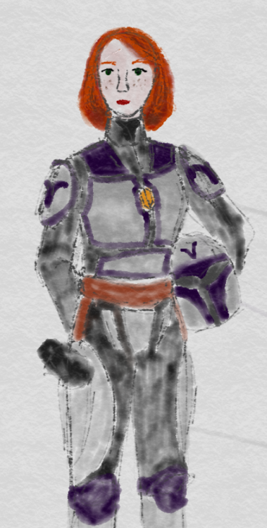 You know, I can’t draw to save my life, but may I still offer you a young Bo-Katan during the 