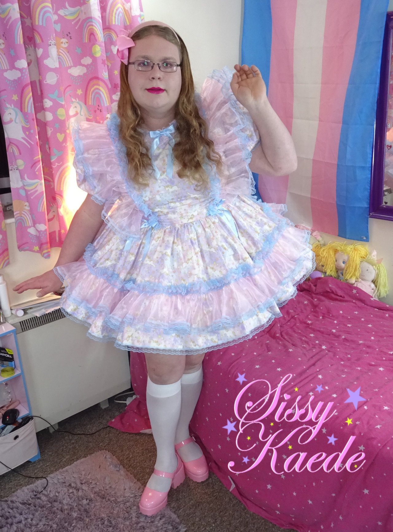 Second pony dress from Babra Tam, just had to have both hehe. This sissy needs to be in her frills as much as she can, extra poofy frilly dresses are just the best hehe. 