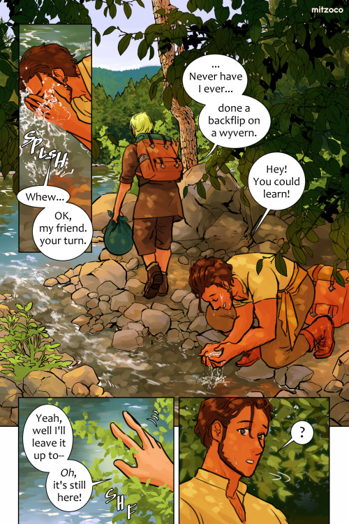 My piece for Perennial: A Claudeleth Zine. I was really thrilled to get to do this cute summer comic