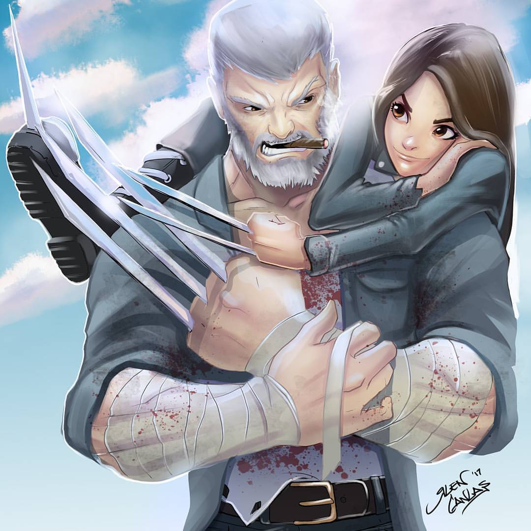 glencanlas:  Logan and Laura. Updated with movie outfits. Swipe to see the original.