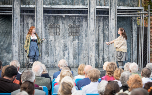 shakespearesglobeblog: Globe on Tour: The Taming of the Shrew in production. Our Globe on Tour cast 