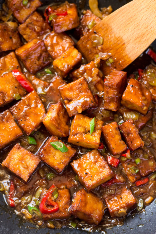 fitandhealthyfoods: Vegan black pepper tofu - recipe here