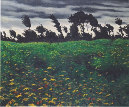 The blossoming field, 1912, Felix VallottonMedium: oil,canvas