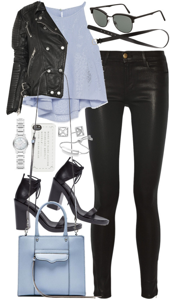 Outfit for a date by ferned featuring J Brand
Zara blue crop top, 39 AUD / J Brand jeans, 345 AUD / Ann Demeulemeester black sandals, 890 AUD / Rebecca Minkoff genuine leather handbag, 250 AUD / Burberry watch, 1 025 AUD / Monica Vinader bracelet...