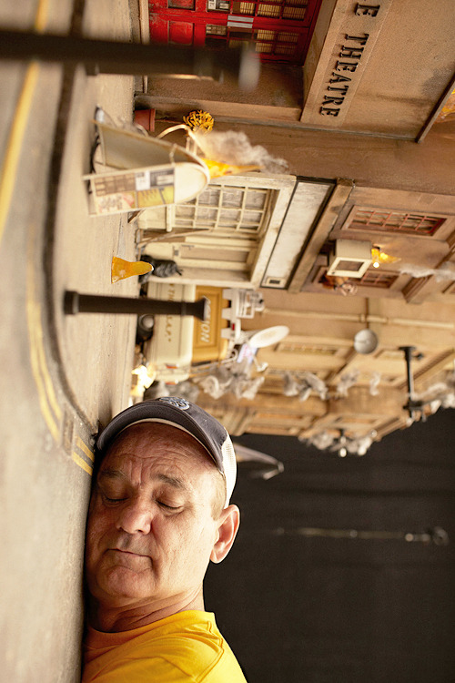  Bill Murray on the set of Fantastic Mr. Fox 