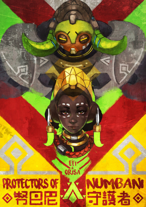 Gorgeous Orisa graffiti! Bonita!