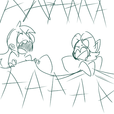 ask-ponyghost:  WHAT ARE WE DOING IN THE SAME BED???  >W<!!!