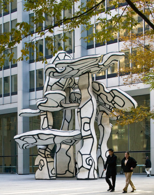 Groupe de Quartres Arbes; Jean Dubuffet, Artist, 1972; Gordon Bunshaft of Skidmore Owings &amp; 