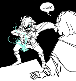 typical-ingrid:  What if the glowing stuff possesses Link and he goes evil and then you have to play as Zelda in order to save him aaAAAAH :O 