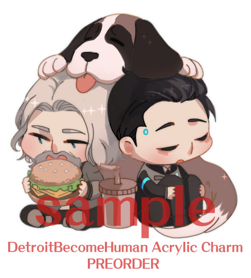 DETROIT: Become Human Double sided Clear Acrylic Charm, keychains Preorder starts! Store: ww