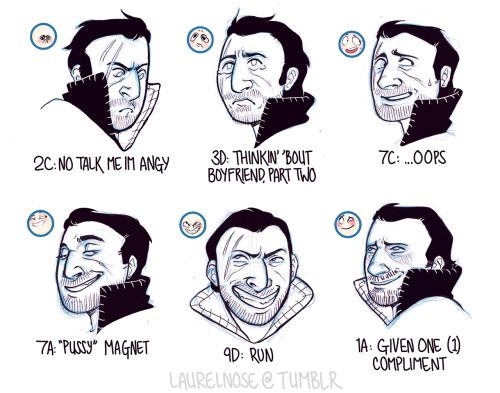 laurelnose:i did… even more lamberts from this expression meme. @kleml wanted 8D, @lookoutrogue want