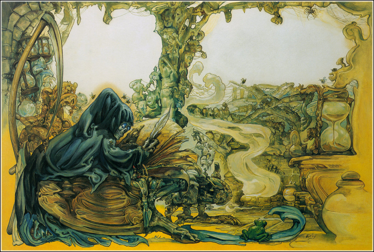 Josh Kirby, Death in His Study
www.artsytoad.tumblr.com