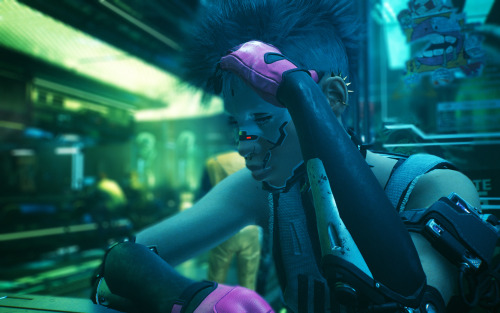 Relaxing in Cyberpunk.