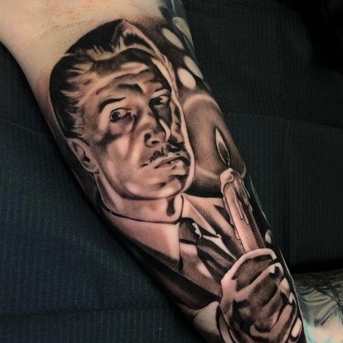 Vincent Price on the inner arm. I know that armpit wasn’t fun but @missyweasley is tough as na