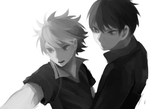 aokamei:  Can you tell how much I love kagehina..? /////