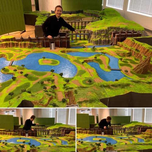 retrogamingblog2:Pokemon Director and Composer Junichi Masuda shows off a huge diorama of the wild a