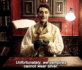 elizabeths-banks:She gave me this before she left. She told me it was pure silver.What We Do in the Shadows (2014) dir. Taika Waititi, Jemaine Clement