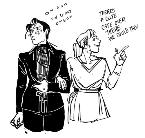 this is my oc death and her gf, shes basically a lesbian mr darcy and bec has her wrapped round her 