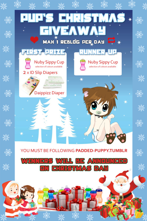 padded-puppy: PADDED PUPPPY’S CHRISTMAS GIVEAWAY LIKES + REBLOG = 1 ENTRY MAXIMUM OF ONE REBLO