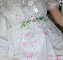 littlebabydaze:  details of the princess fairy dress I made 🍭🍒👄🍓 