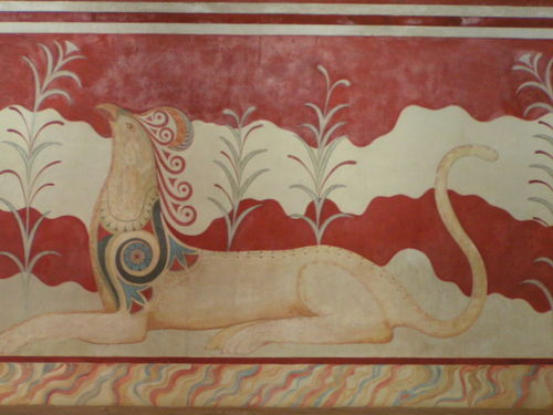 my-name-is-apollo:last-of-the-romans:Minoan Frescoes from the Palace of Knossos.Beauty!