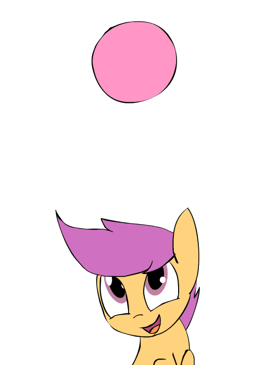 kanashiipanda:Colored a warmup that I sort of liked.  Have a happy small horse with ball.  I bet shes actually riding a horsecock out of frame,with the tumblr being nsfw and all. *fingers crossed*