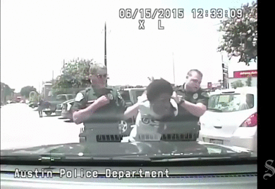 lachatterbox:  4mysquad:    Texas police officer slams 112-pound black woman to the