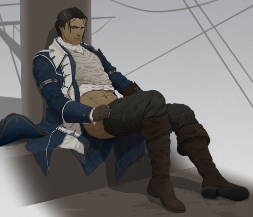 catgoboom:darksnowflakes:Oh look what doubleleaf drew for me! XD Commission:Captain Connor by *d