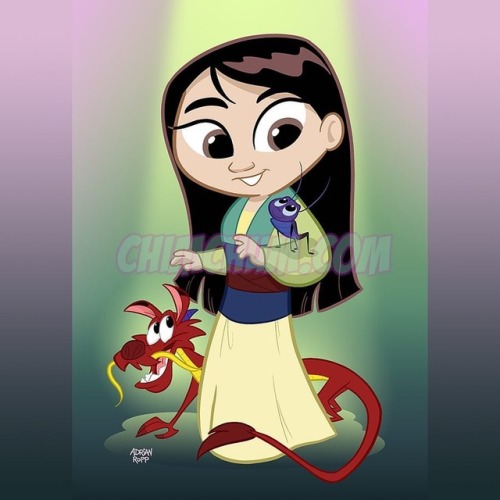 Mulan, Mushu and Crickee! #disney #disneyart #disneyfan #disneygram #disneyside