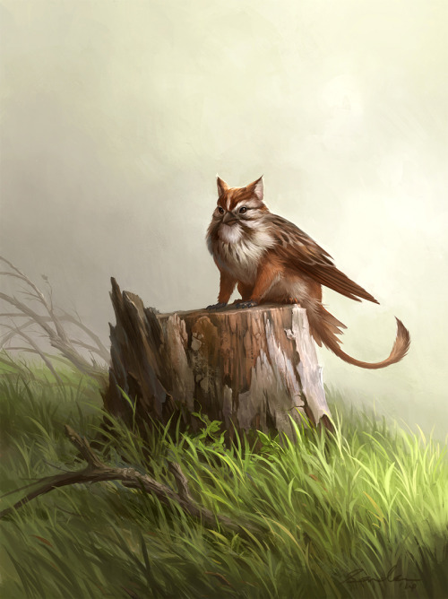 awesomedigitalart:Small Griffin by sandara