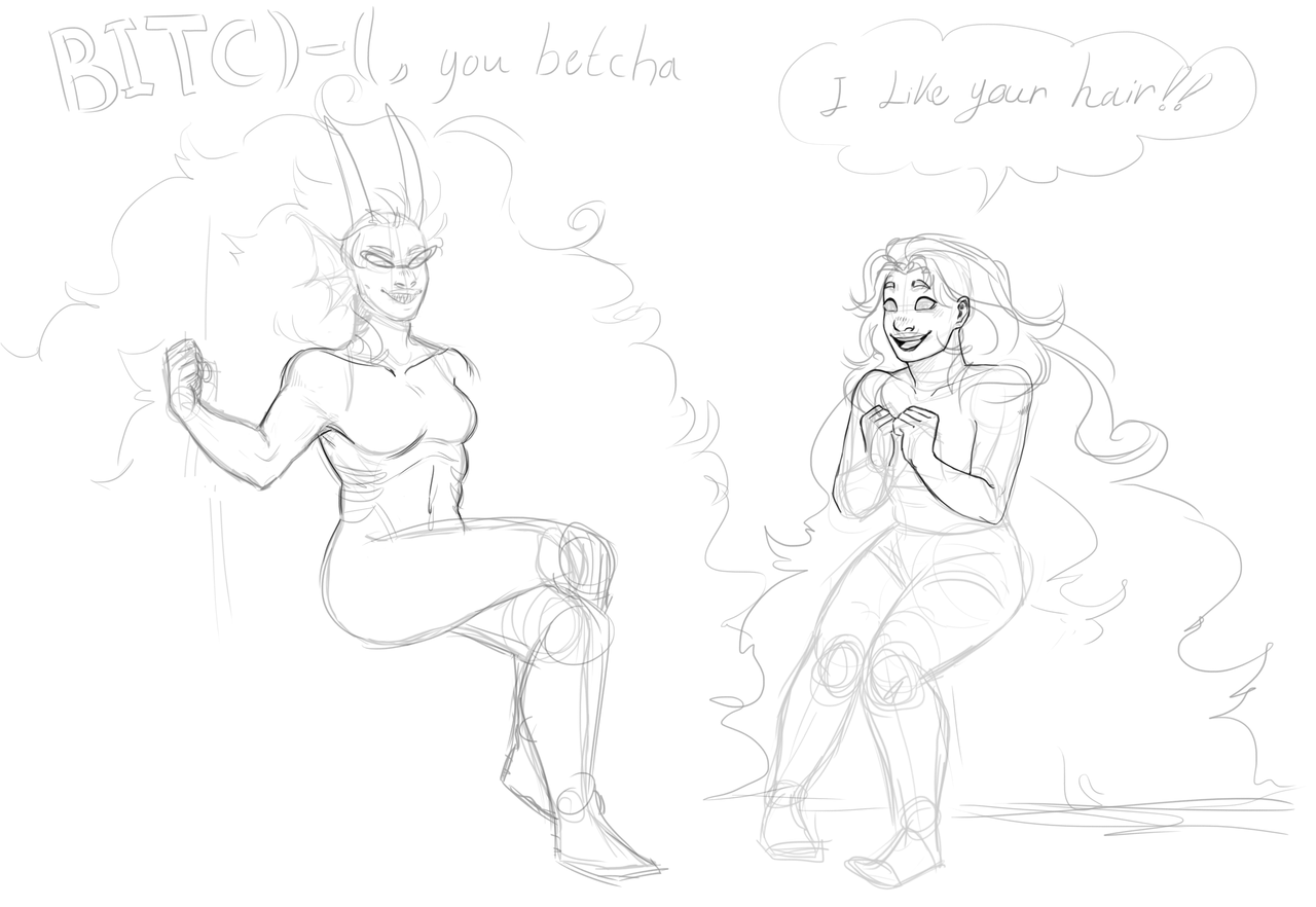 distressed-kitty: I found a sketch that I DID IN 2015 (after reading the starfire