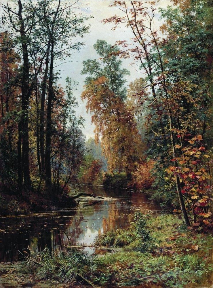 hungariansoul:  allthepainting:  Overgrown pond at the edge of the forest siverskaya,By
