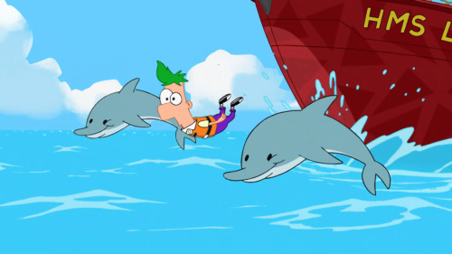 Ferb likes dolphins.