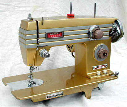 midcenturymodernfreak:  Sew Stylish! 1960s Visetti &amp; White Sewing Machines