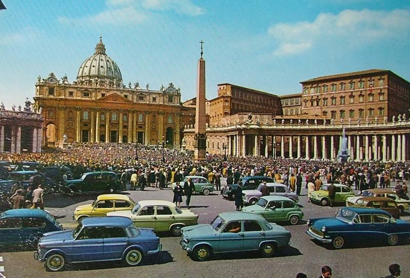 The parking lot of the Vatican