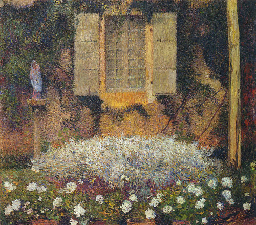 artist-henri-martin:The Window to the Garden, Henri Martin