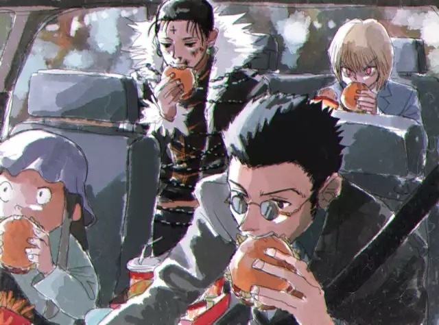 Why is Leorio eating his hand though?😂